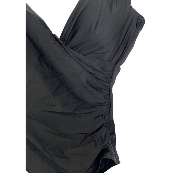 NWOT Miraclesuit | Siren One Piece in Black Slimming Tummy Control 8 - Picture 6 of 11